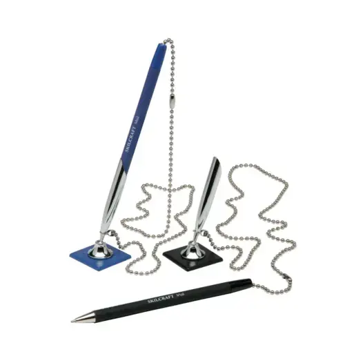 RUBERIZED CHAIN PEN REFILL MEDIUM POINT - BLUE INK